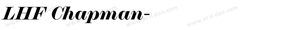 LHF Chapman字体转换
